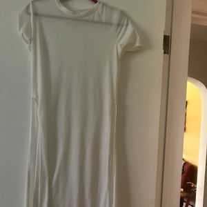 long white t-shirt